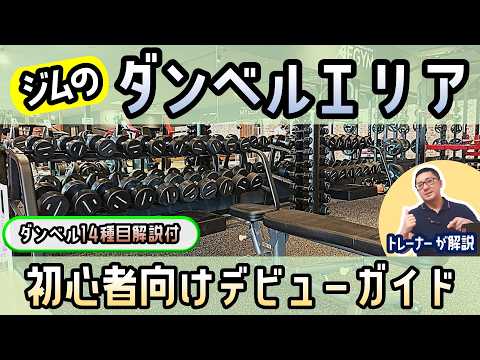 【ジム初心者】ダンベルでの筋トレを解説・ダンベルエリアの使い方・デビュー方法【佐野市の24時間ジム：AEGYM】