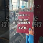 【保存版】航空券往復5万円以下で行ける！おすすめ海外旅行先まとめ！ #カップル旅 #カップル旅行 #夫婦旅行 #2人旅 #二人旅 #女子旅 #映え旅 #海外旅行 #海外航空券 #女子旅 #LCC